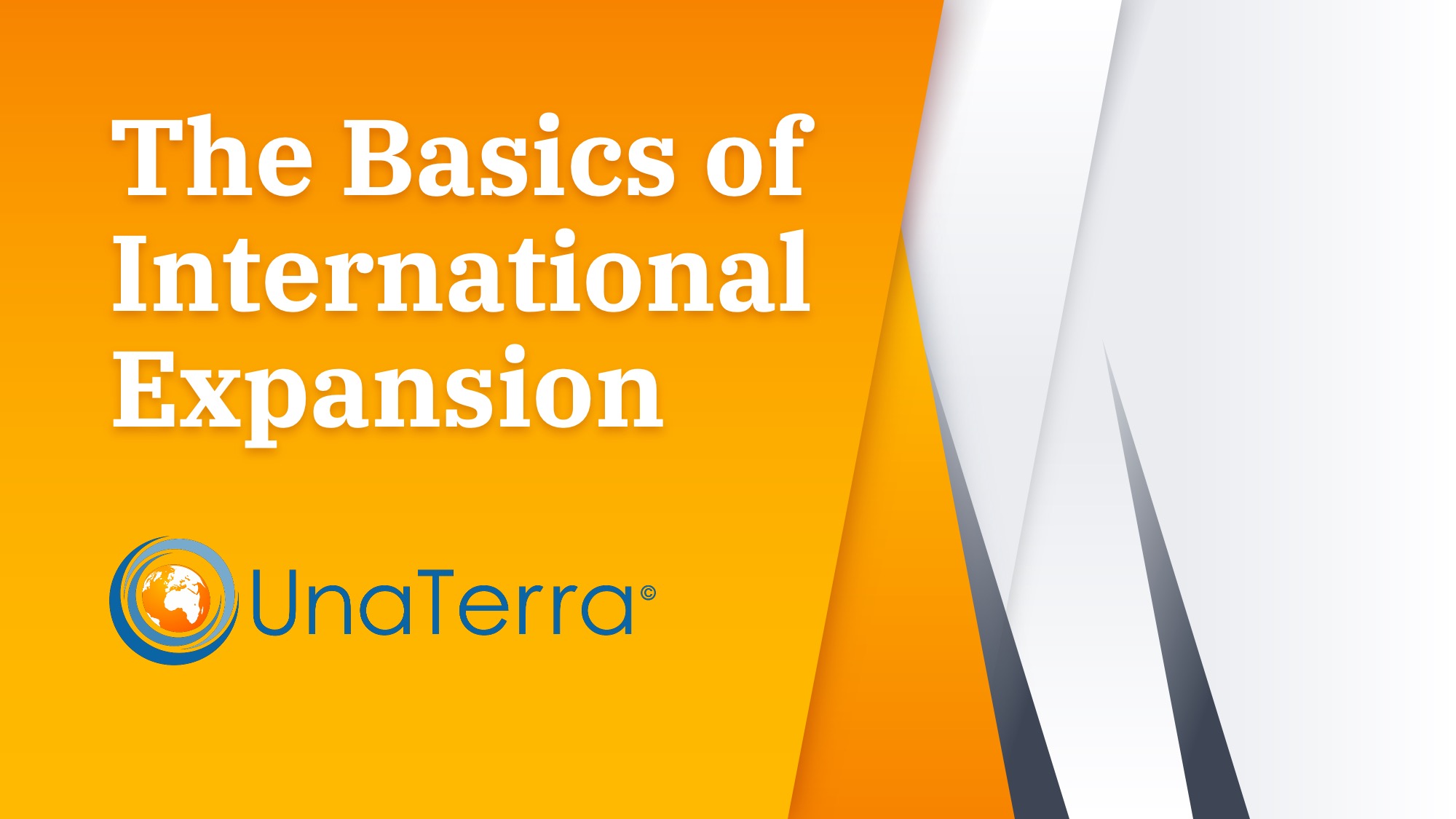 The basics of international expansion